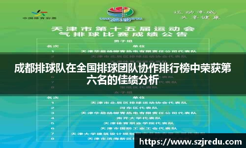 成都排球队在全国排球团队协作排行榜中荣获第六名的佳绩分析